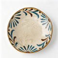 Geniuslambs Artisan 8 Irregular Dinner Plate - Wabi-Sabi Cosmos Radial Stoneware