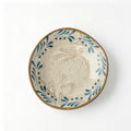 Geniuslambs Artisan 8 Irregular Dinner Plate - Wabi-Sabi Olive Leaf Stoneware