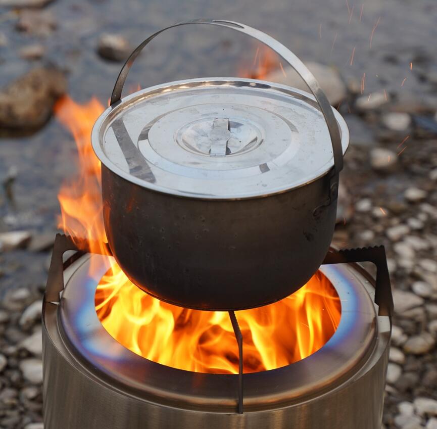 Outdoor Stainless Steel Smokeless Stove Fire Pit Large Portable